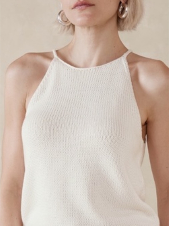 Banana Republic Tops - Set Of Banana Republic Chunky Knit Halter Sweater Tanks XL – Set of 2